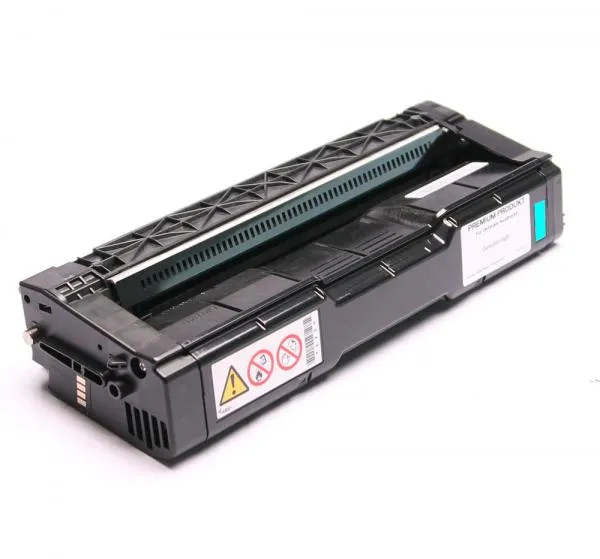 Toner compatibile con Ricoh 407544 - Ciano